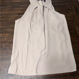 Beige Halter Blouse